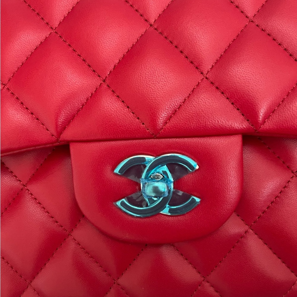 🖤SOLD ON WEBSITE🖤100% authentic CHANEL classic jumbo double flap red lambskin - Picture 5 of 9